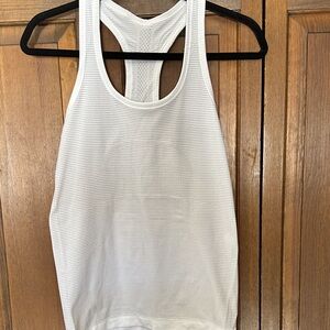 lululemon athletica White Ribbed Tank Top